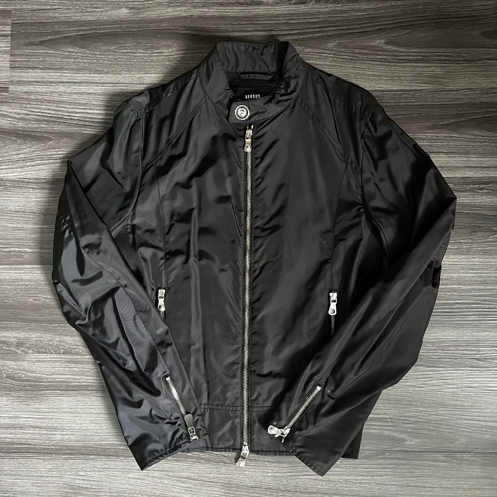 Men’s Versus Versace Motorcycle Style Nylon Jacket